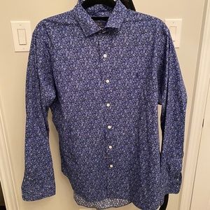 Like New Ralph Lauren Men's Floral Dress Shirt - Size Large